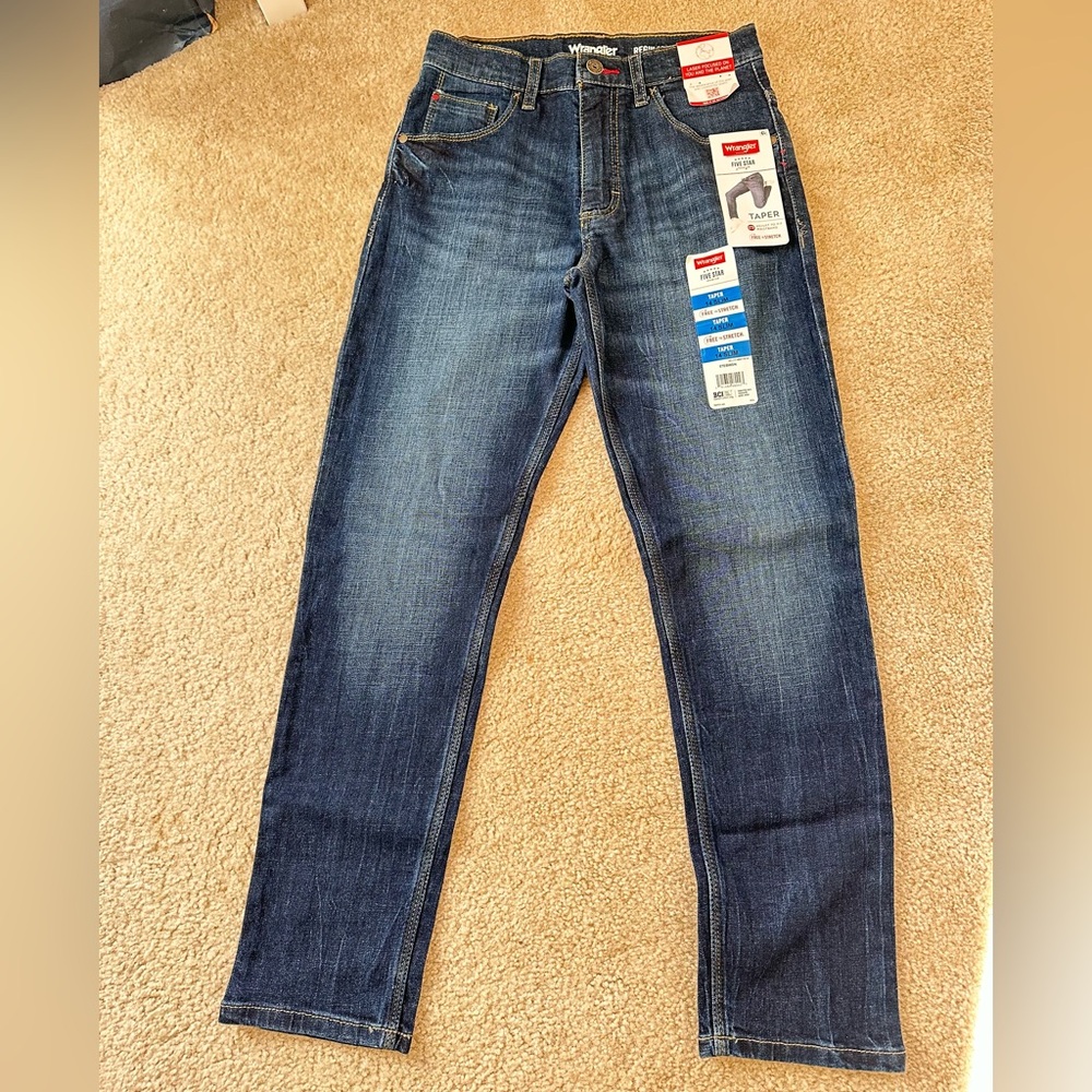 Wrangler Boy's Regular Taper Sllim Jean